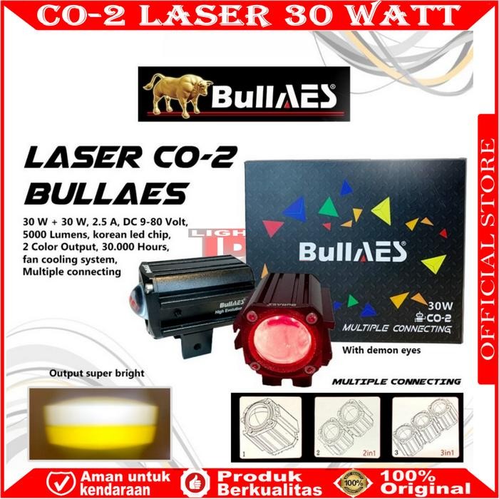 TERLARIS ORIGINAL LAMPU TEMBAK LASER CO-2 MUTIPLE CONNECTING 30 WATT MERK HAPAG MERK BULLAES X1