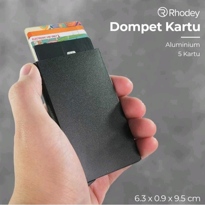 

TERMURAH Dompet Tempat Kartu Tol ATM Kredit Transportasi Umum Slim Slider Aluminium Card er Wet