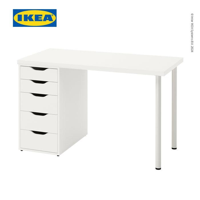 NEW IKEA LAGKAPTEN/ALEX Meja Kerja/Belajar Minimalis Dengan Laci 120x60cm