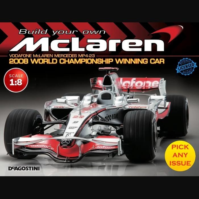 kyosho deagostini mclaren mp4-23 diecast model kit 1/8
