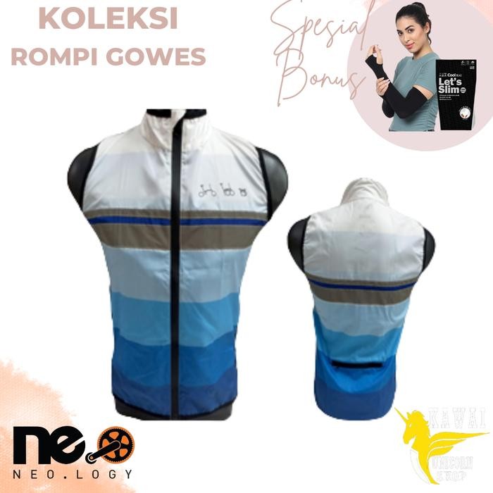 Rompi Vest Jersey Sepeda Lipat Brompton Windbreaker Unisex Pria Wanita