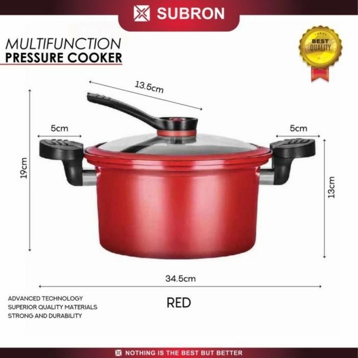 Subron Panci Presto Teflon 3.5Liter Pressure Cooker