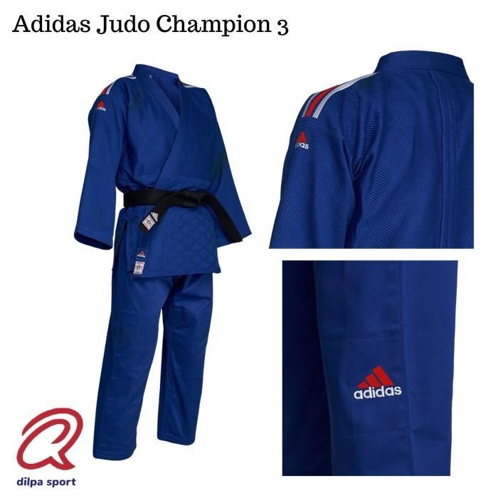 Judo Gi Adidas Champion III IJF Biru