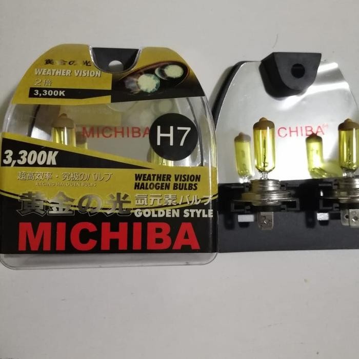 MICHIBA H7 kuning 55 watt/bohlam MICHIBA H7 kuning 55 watt