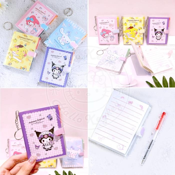 

Bisa Termin! Buku Memo Kecil + Pen Melody Kuromi Cinnamoroll Pompompurin