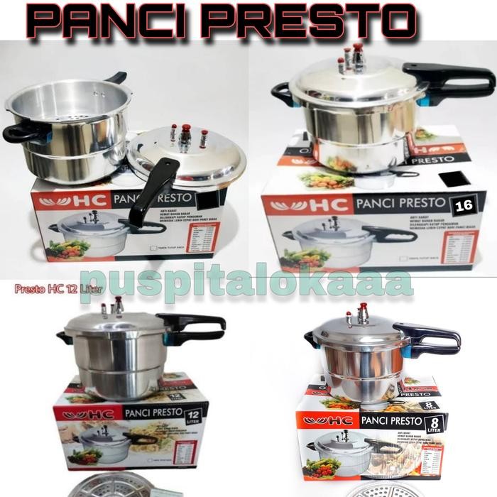 Panci Presto Happy Call Hc Press Cooker 4L, 8L, 12L, 16L
