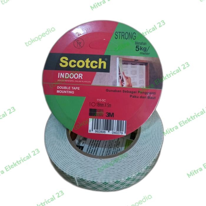 

Scotch Indoor 3M Double Tape Foam Tape Mounting 110-5C 5kg 18mm 5m