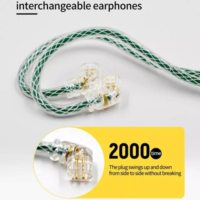 KZ Upgrade Cable 498 Core OCC OFC Copper Silver Plated for KZ ZS10 Pro