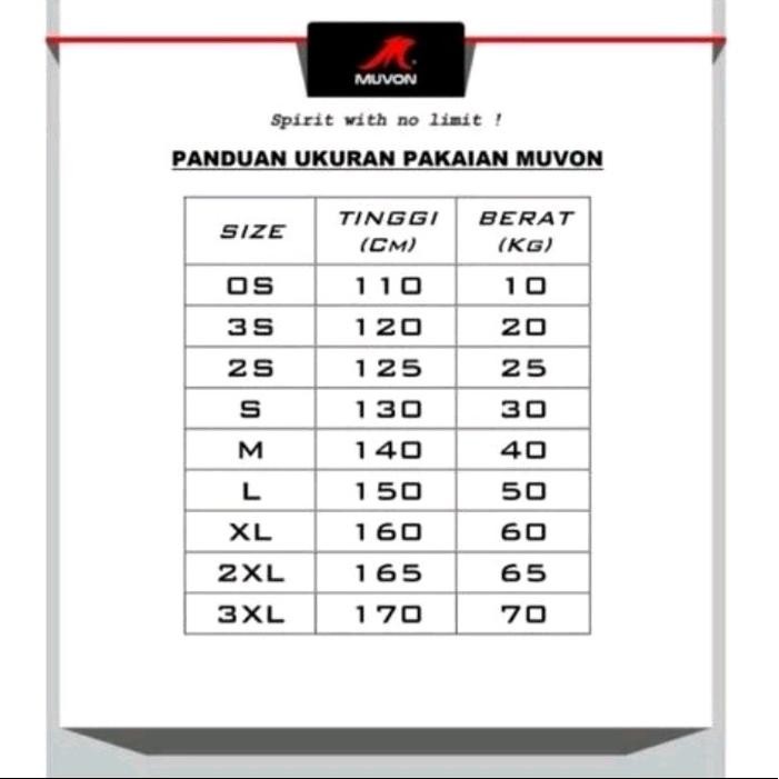 baju karate pemula muvon tc pemula kode 1339