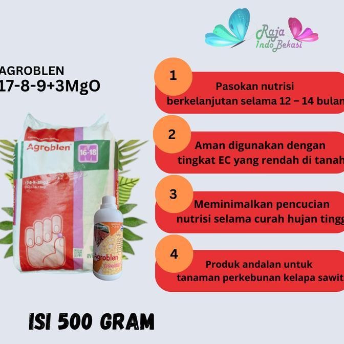 Bisa Termin [Jm] 25Kg Pupuk Agroblen 17-8-9+3Mgo - Dekastar Agroblend 1789 17 8 9