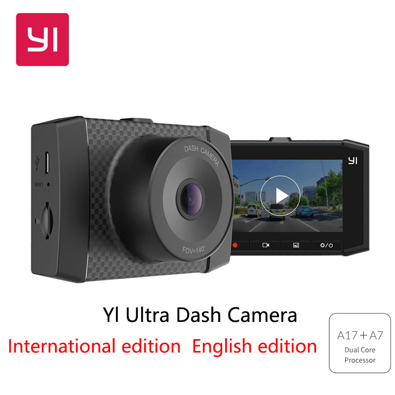 YI Smart Dash Cam For Car 2.7 Screen Full HD 1080PDash Cam with Night Vision ADAS Yl Ultra Dash Came