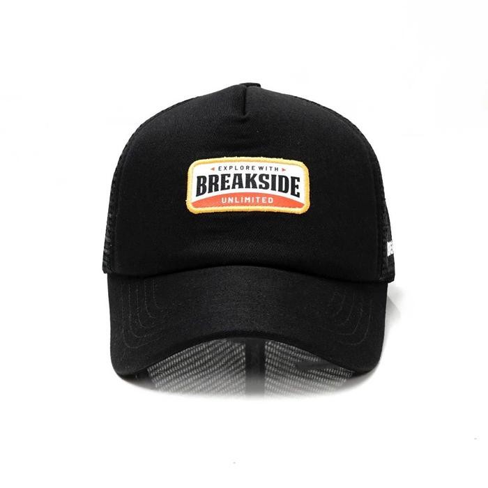 [ BOX] Breakside Trucker Cap Explore - Black Topi Pria *