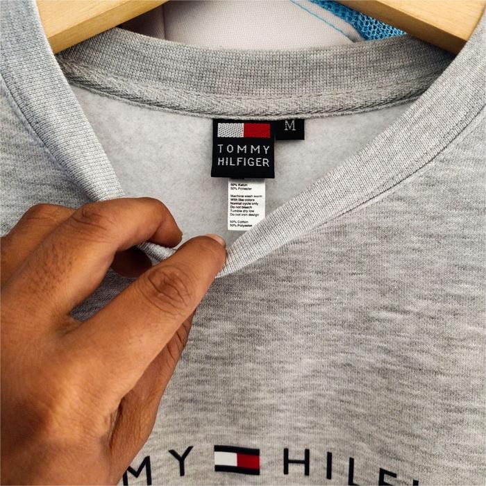 Crewneck Tommy Import Sweatshirt Unisex Hilfiger Sweater *