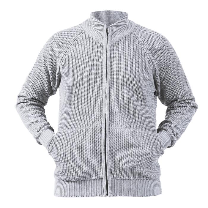 Sweater Rajut Tebal Bahan Wol Resleting Depan Turtleneck Pria Wanita Sweter Wol Tebal *