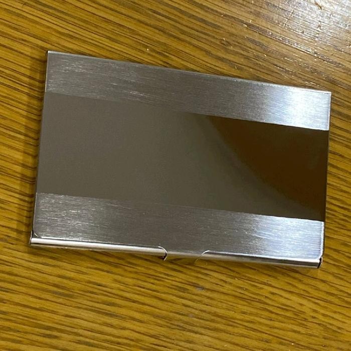 

SIAPKIRIM Dompet Kartu stainless steel kaca READY STOCK