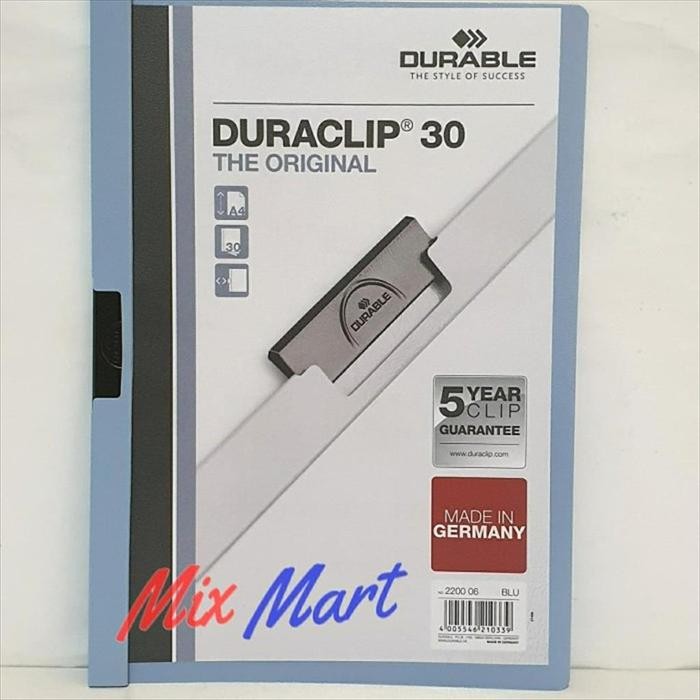 

DISKON Map Durable Duraclip 2200 A4 Mix Colour READY STOCK