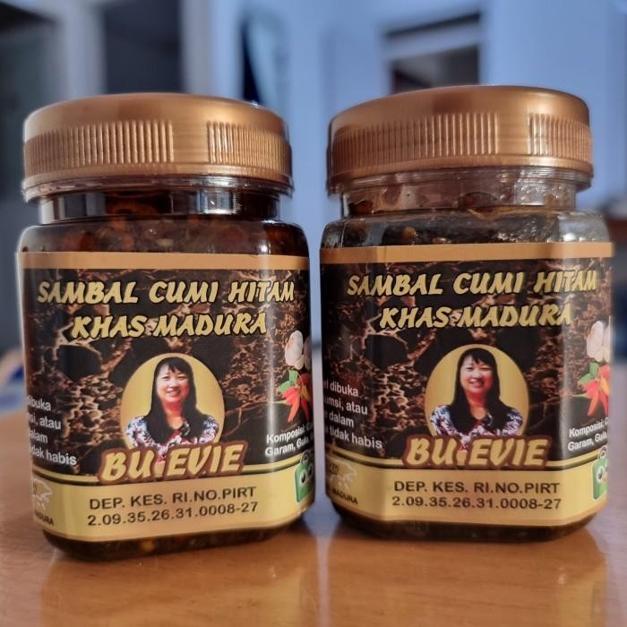 

(Allthebest) Sambel / Sambal Cumi Hitam Khas Madura Bu Evie 150gr