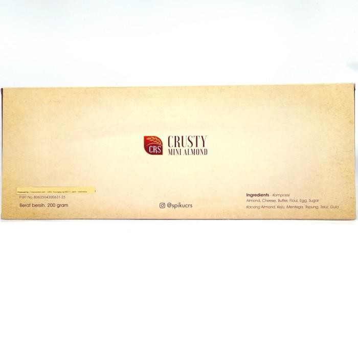 

(Allthebest) CRS CRUSTY MINI ALMOND COOKIES 200gr KUE KERING OLEH KHAS SURABAYA