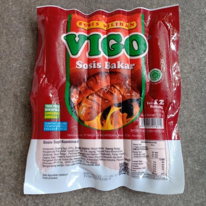 

(Allthebest) Vigo Sosis Bakar Mini Sapi isi 12 pc 550 gram