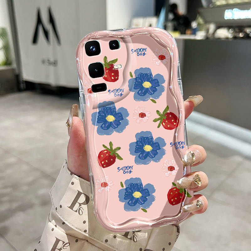 Casing Hp Untuk Infinix Note 50 4G Note 50 Pro 4G Case Casing Bunga Strawberry pole Kasing HP Kesing