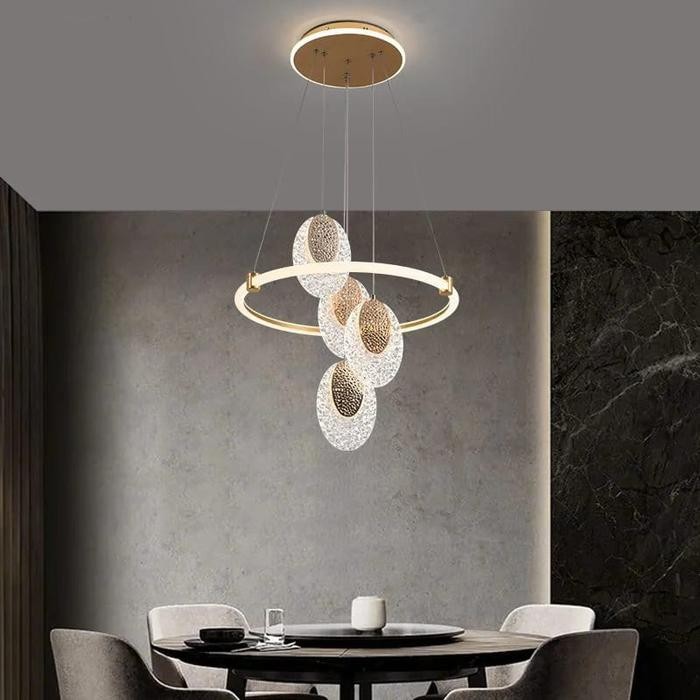 Lampu Hias Gantung Ring Ruang Tamu 3 Warna / Lampu Gantung Ring / Lampu Gantung