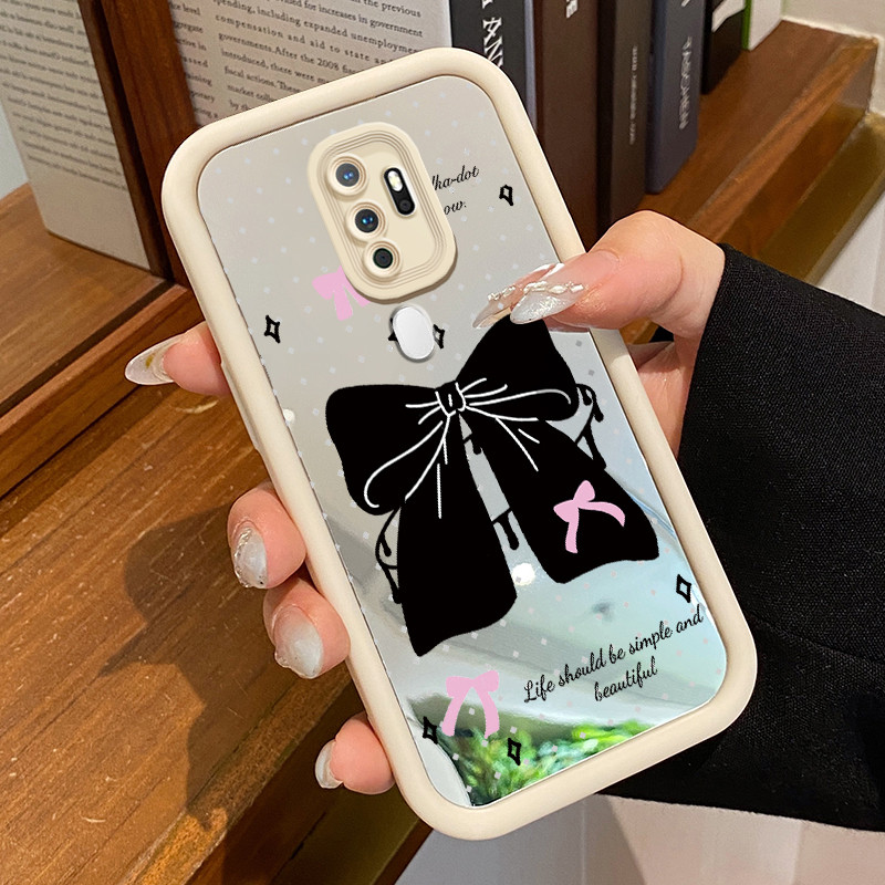 Casing Hp OPPO A5 2020 OPPO A9 2020 Case Cesing cermin Silikon HP Kasing pita beludru Casing ponsel 