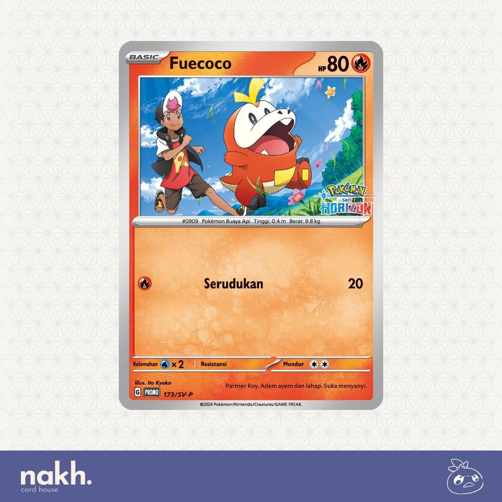 Kartu Pokemon TCG Indonesia Promo Set Kolektor Pokemon Horizon Fuecoco Sealed