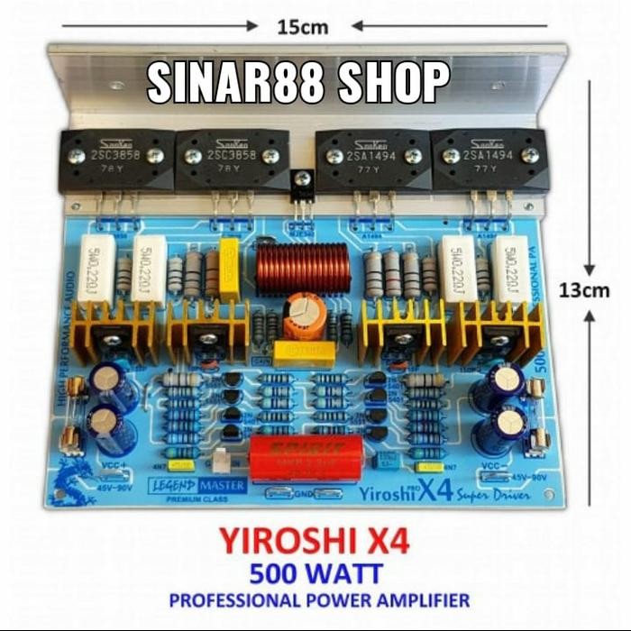 KIT POWER YIROSHI X4+TR SANKEN ORIGINAL ASLI AMPLIFIER X 4