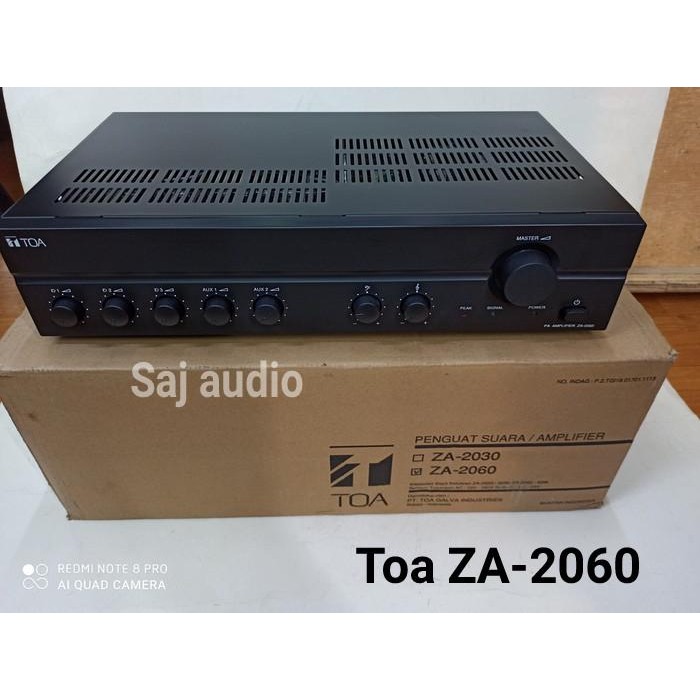 AMPLIFIER TOA ZA 2060 BUAT P.A. SISTEM MASJID ..GEDUNG ..DLL