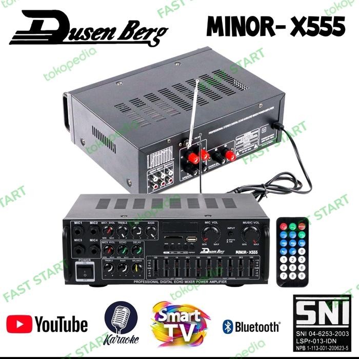 AMPLIFIER DUSENBERG MINOR 555 AMPLI MIXER KARAOKE SOUND DAN CAFE