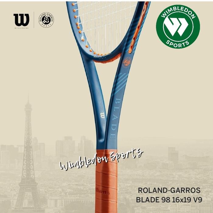 Raket Wilson Blade 98 16x19 v9 Roland Garros 2024 / Wilson Blade 98 RG