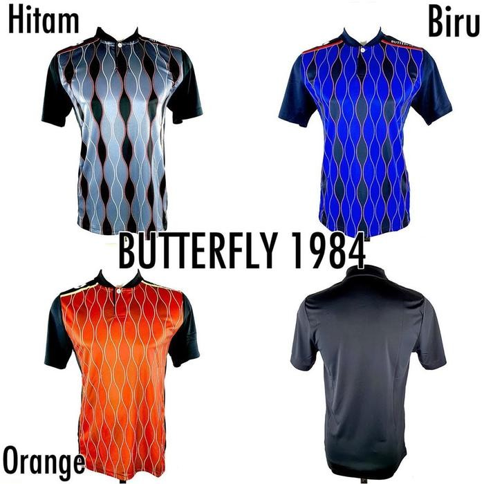 BAJU PING PONG BUTTERFLY 1984 BAJU TENIS MEJA BUTTERFLY LOGO BORDIR