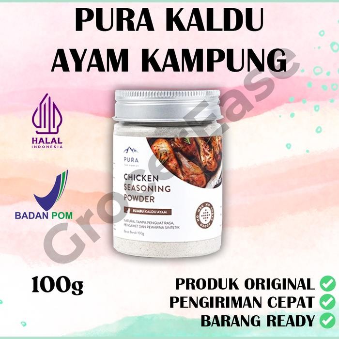

Pura Seasoning Kaldu Ayam Kampung Asli Kaldu MPASI Non MSG Tanpa Gula 100gr