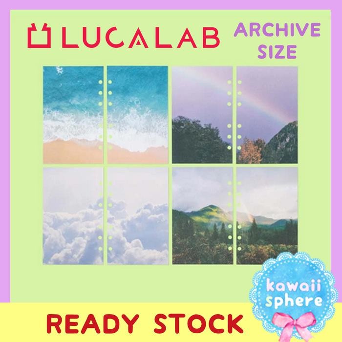 

LUCALAB ARCHIVE 6-HOLES RING BINDER REFILL MOVIE FANTASY SPREAD KODE 536