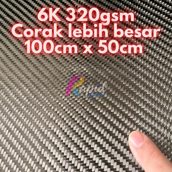 

BAHAN KAIN SERAT KARBON ASLI CARBON FIBER FABRIC 6K 320 GSM TWILL KODE 1421