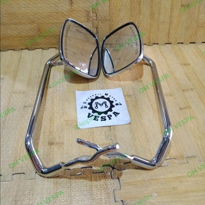 READYY SPION KOTAK LANGSUNG VESPA SUPER, SPRINT, PS, PX - CROME EMBOSS VESPA