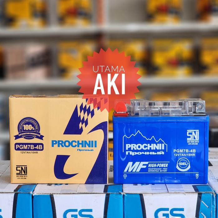 Langsung Kirim  AKI MOTOR KERING PROCHNII PGM7B SCORPIO NOUVO TIGER REVO