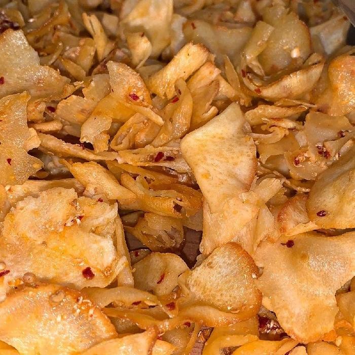

Kripik Singkong Rasa Ketumbar Pedas Berat 250G Dan 500G Makanan Keripik Camilan