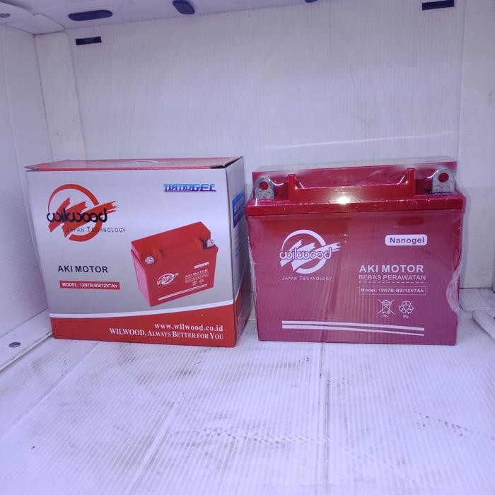 Langsung Kirim  Aki Kering Nouvo-Nouzo Z 12V7Ah Nanogel Wilwood Japan Tehnology
