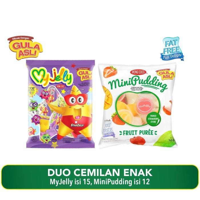

Duo Cemilan Enak ( My Jelly 15 Dan Mini Pudding )