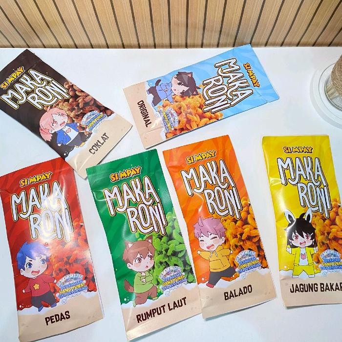 

[Makaroni Isi 50 Pcs] Mix 6 Varian Rasa Ide Usaha Warung By Si Mpay Snack Cemilan Renyah Lezat Gurih