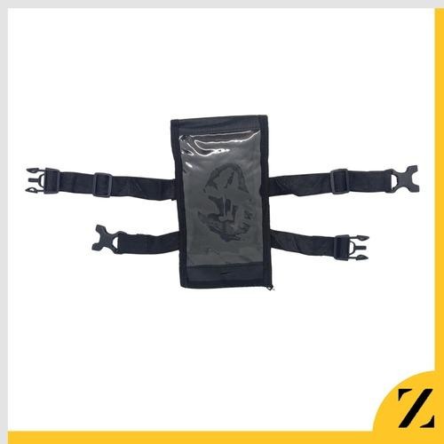 Holder Motor Kain Kulit Tas Cover Pelindung Handphone Stang Setang Sepeda Motor Pengaman Ponsel Ojol