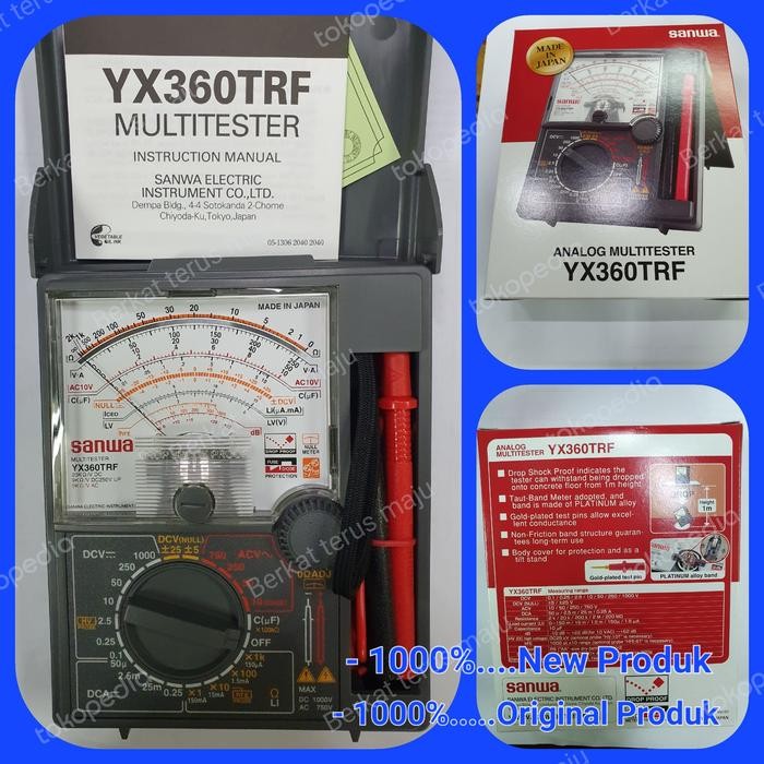Multitester Analog Yx360Trf Merk Sanwa Made In Japan