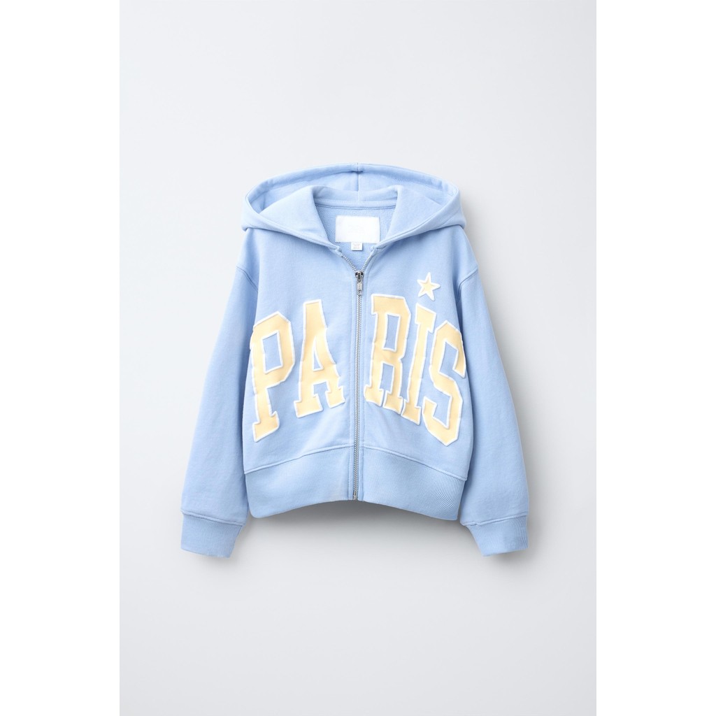 ZARA SWEATSHIRT RITSLETING VARSITY