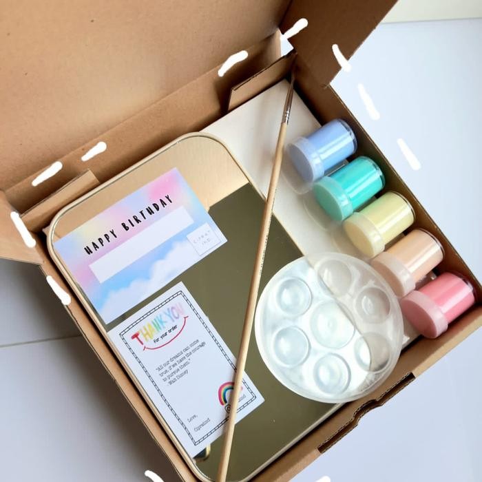 MIRROR PAINTING KIT BY RATIND MELUKIS KACA HAMPERS ULTAH MURAH *