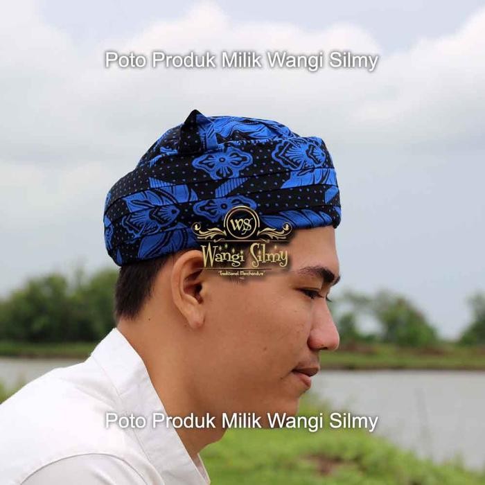 ASLI Iket Sunda Candra Sumirat Baduy Kanekes Blangkon Sunda Premium Baduy - Blangkon Udeng Totopong