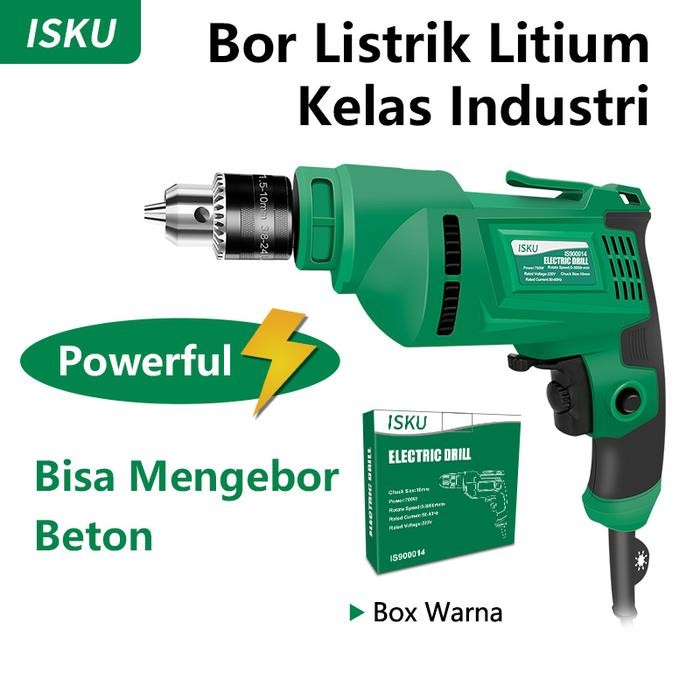 Boosch Ryu - Isku Mesin Bor Tangan Listrik Bor/Electric Drill Bolak-Balik 700W