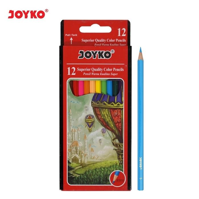 

Joyko Pensil Warna CP-100 Isi 12 Superior Quality Color Pencil CP100