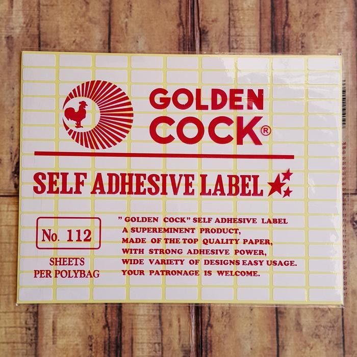 

Label Golden Cock No. 112 - Self Adhesive Label 112 - Sticker