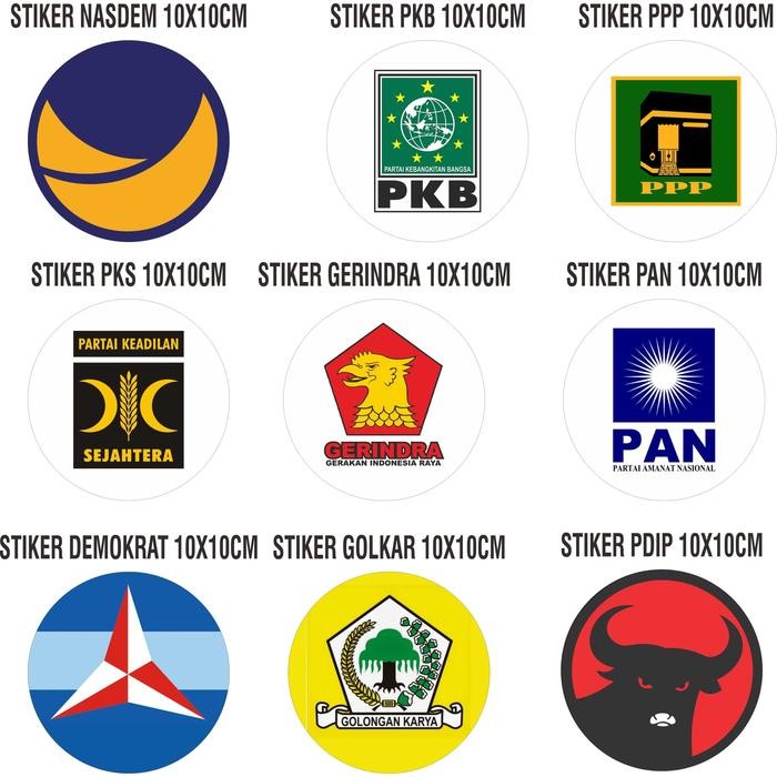 

STIKER PARTAI 10X10